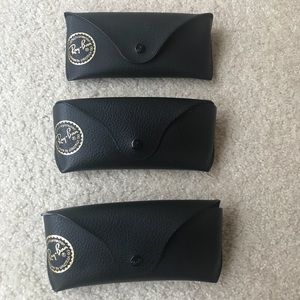 Three Ray Ban Cases. Like new.